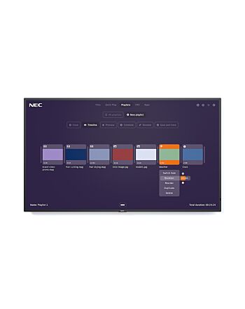 NEC MultiSync ME431-MPi4 Digital signage flat panel 109.2 cm (43") LCD 400 cd/m² 4K Ultra HD Black Built-in processor 18/7