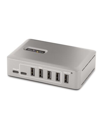 StarTech.com 10-Port USB-C Hub - 8x USB-A/2x USB-C - Self-Powered w/65W Power Supply - USB 3.1 10Gbps - Desktop/Laptop USB Hub w/USB-IF Certified 3ft Locking Cable, USB C Hub