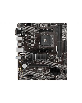 MSI A520M PRO motherboard AMD A520 Socket AM4 micro ATX