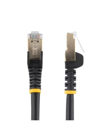 StarTech.com 5m CAT6a Ethernet Cable - 10 Gigabit Shielded Snagless RJ45 100W PoE Patch Cord - 10GbE STP Network Cable w/Strain Relief - Black Fluke Tested/Wiring is UL Certified/TIA
