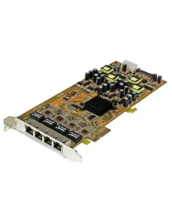 StarTech.com 4 Port Gigabit Power over Ethernet PCIe Network Card - PSE / PoE PCI Express NIC