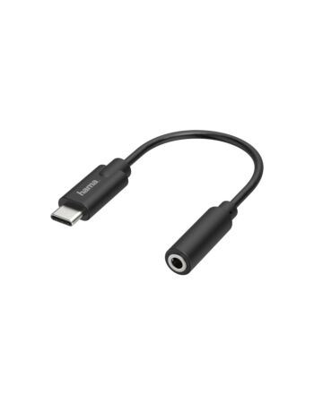 Hama 00205282 mobile phone cable Black USB C 3.5mm