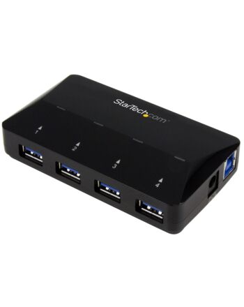 StarTech.com 4-Port USB 3.0 Hub plus Dedicated Charging Port - 1 x 2.4A Port~4-Port USB 3.0 Hub (5Gbps) plus Dedicated Charging Port - 1 x 2.4A Port