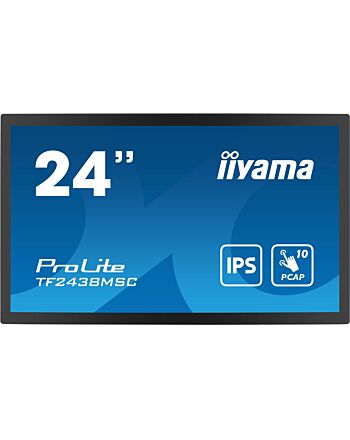 iiyama TF2438MSC-B1 Signage Display Digital A-board 61 cm (24") LED 600 cd/m² Full HD Black Touchscreen