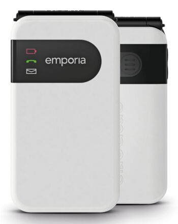 Emporia SIMPLICITYglam.4G 7.11 cm (2.8") White Senior phone