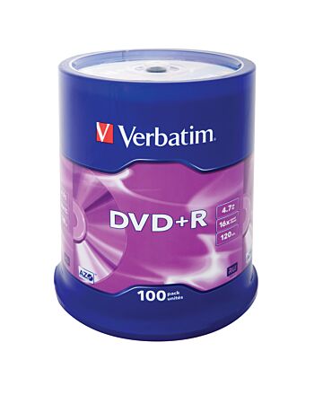 Verbatim DVD+R Matt Silver 4.7 GB 100 pc(s)