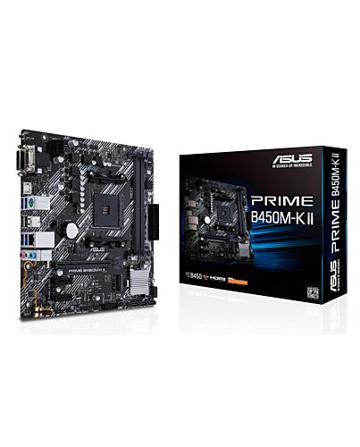 ASUS Prime B450M-K II AMD B450 Socket AM4 micro ATX 90MB1600-M0EAY0