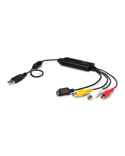 StarTech.com USB Video Capture Adapter Cable - S-Video/Composite to USB 2.0 SD Video Capture Device Cable - TWAIN Support - Analog to Digital Converter for Media Storage - Windows Only SVID2USB232