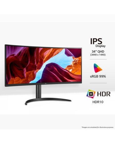 LG 34WQ75C-B computer monitor 86.7 cm (34.1