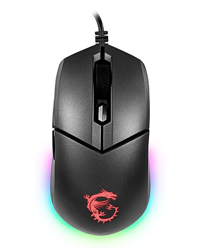 MSI CLUTCH GM11 WHITE Gaming Mouse '2-Zone RGB, upto 5000 DPI, 6 Programmable button, Symmetrical design, OMRON Switches, Center' S12-0401650-CLA