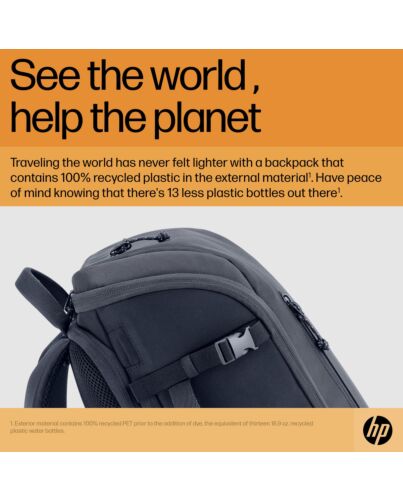 HP Travel 25 Liter 15.6 Iron Grey Laptop Backpack 6H2D8AA