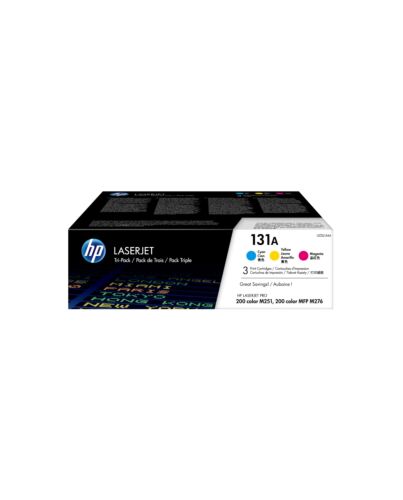 HP 131A 3-pack Cyan/Magenta/Yellow Original LaserJet Toner Cartridges U0SL1AM