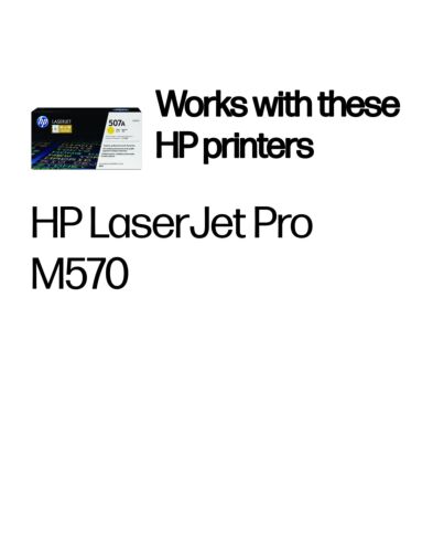 HP 507A Yellow Original LaserJet Toner Cartridge CE402A