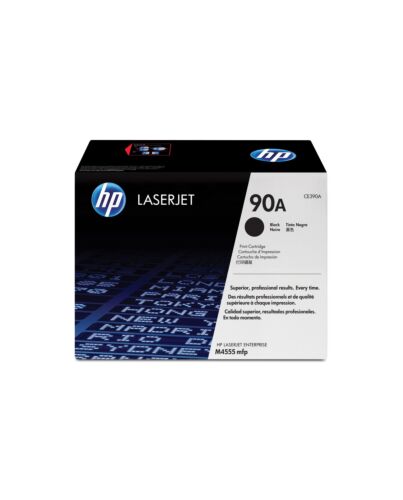 HP 90A Black Original LaserJet Toner Cartridge CE390A