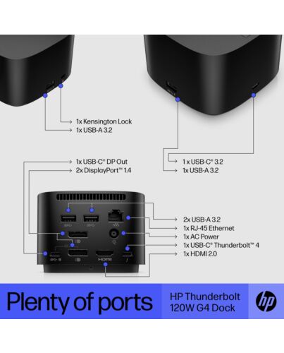 HP Thunderbolt Dock 120W G4 4J0A2AA#ABU