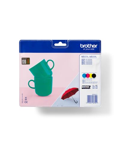 Brother LC-227XLVALBP ink cartridge 4 pc(s) Original Black, Cyan, Magenta, Yellow LC227XLVALBP