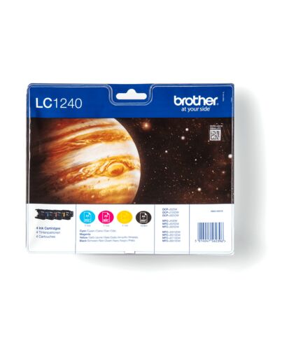 Brother Ink Cartridge Pack: Cyan / Magenta / Yellow / Black LC1240VALBP