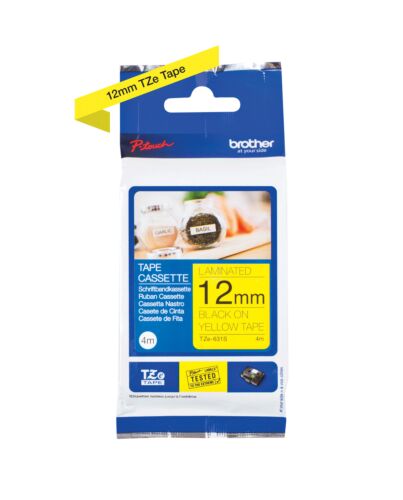 Brother TZE631S label-making tape Black on yellow TZe TZE631S