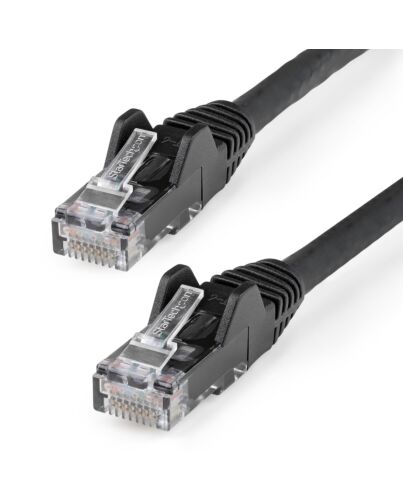 StarTech.com 10m CAT6 Ethernet Cable - LSZH (Low Smoke Zero Halogen) - 10 Gigabit 250Mhz 100W PoE RJ45 10GbE UTP Network Patch Cord Snagless with Strain Relief - Black, CAT 6, ETL Verified, 24AWG N6LPATCH10MBK