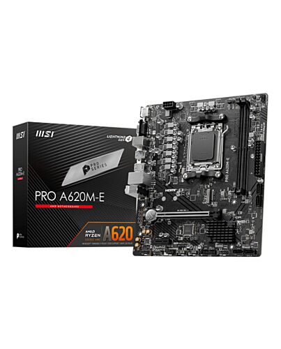 MSI PRO A620M-E motherboard AMD A620 Socket AM5 micro ATX PRO A620M-E