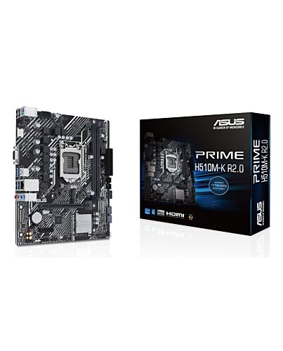 ASUS PRIME H510M-K R2.0 Intel H510 LGA 1200 (Socket H5) micro ATX 90MB1E80-M0EAY0