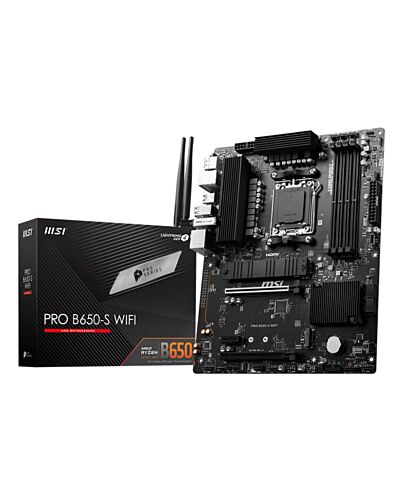 MSI PRO B650-S WIFI motherboard AMD B650 Socket AM5 ATX PRO B650-S WIFI