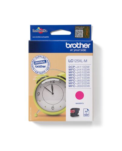 Brother LC125XLM ink cartridge 1 pc(s) Original Extra (Super) High Yield Magenta LC125XLM