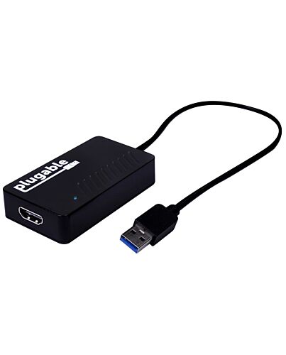 Plugable Technologies USB 3.0 to HDMI 4K DisplayLink Video Graphics Adapter for Multiple Monitors up to 3840x2160 Supports Windows, Mac, and CheOS UGA-4KHDMI