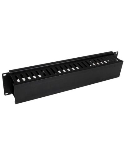 StarTech.com Horizontal 2U Server Rack Cable Management Finger Duct w/ Cover - 19