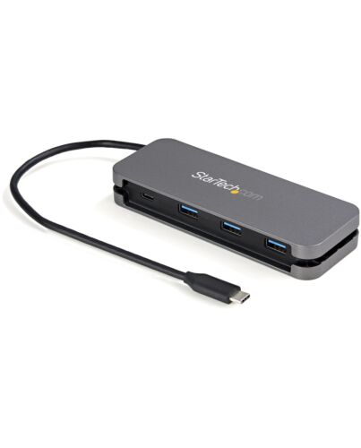 StarTech.com 4 Port USB C Hub - 3x USB-A/1x USB-C - 5Gbps USB 3.0 Type-C Hub (3.2/3.1 Gen 1) - Bus Powered - Portable USB-C to USB-A Adapter Hub - 28.5cm (11.2
