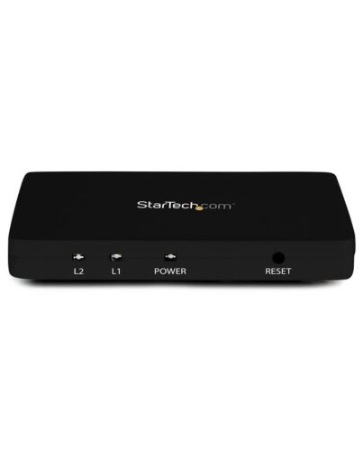 StarTech.com 4K HDMI 2-Port Video Splitter – 1x2 HDMI Splitter w/ Solid Aluminum Housing – 4K 30Hz ST122HD4K