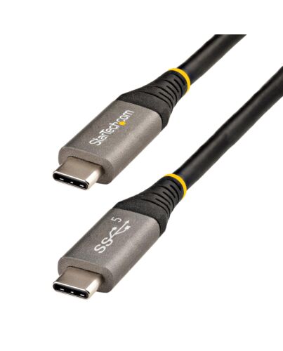 StarTech.com 6ft (2m) USB C Cable 5Gbps - High Quality USB-C Cable - USB 3.0 (5Gbps) Type-C Cable - 100W (5A) Power Delivery Charging, DP Alt e - USB C to C Cord - Charge & Sync USB315CCV2M
