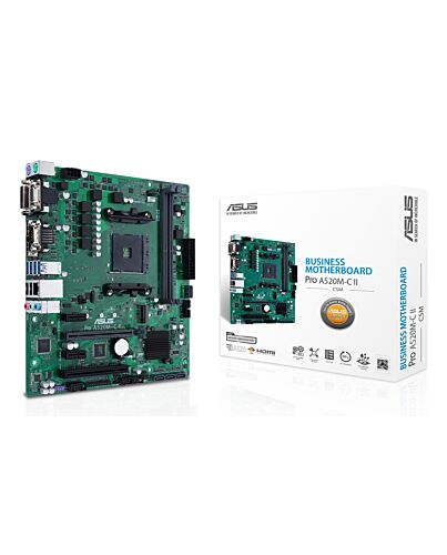 ASUS PRO A520M-C II/CSM AMD A520 Socket AM4 micro ATX 90MB18F0-M0EAYC