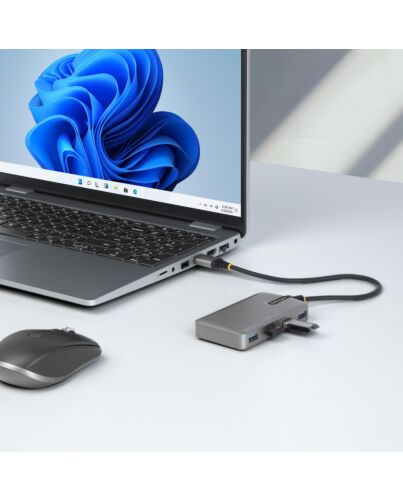 StarTech.com 4-Port USB Hub - USB 3.0 5Gbps, Bus Powered, USB-A to 4x USB-A Hub w/ Optional Auxiliary Power Input - Portable Desktop/Laptop USB Hub, 1ft/30cm Cable, USB Expansion Hub 5G4AB-USB-A-HUB