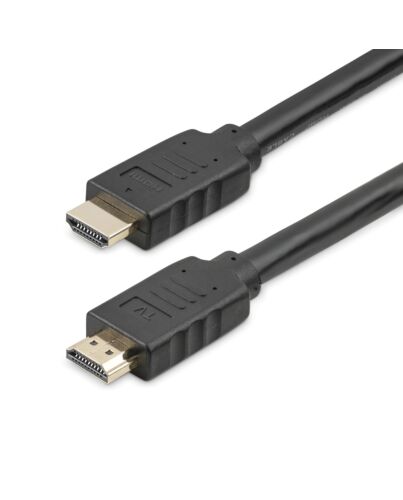 StarTech.com 50ft (15m) HDMI 2.0 Cable - 4K 60Hz Active HDMI Cable - CL2 Rated for In Wall Installation - Long Durable High Speed UHD HDMI Cable - HDR, 18Gbps - Male to Male Cord - Black HD2MM15MA