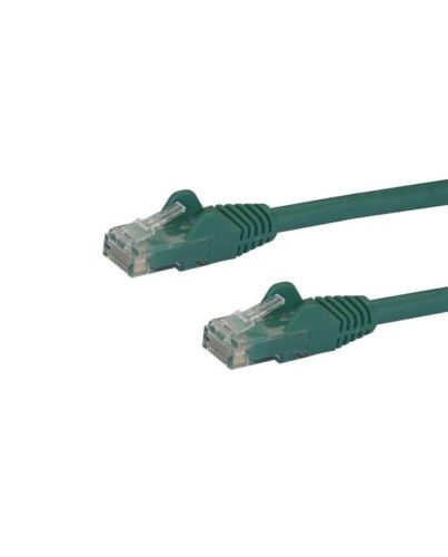 StarTech.com 1m CAT6 Ethernet Cable - Green CAT 6 Gigabit Ethernet Wire -250MHz 100W PoE RJ45 UTP Network/Patch Cord Snagless w/Strain Relief Individually Tested N6PATC1MGN