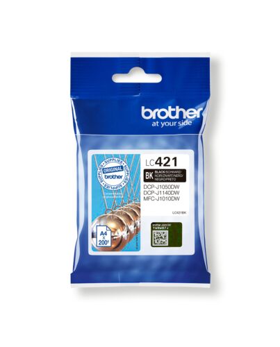 Brother LC421BK ink cartridge 1 pc(s) Original Black LC421BK