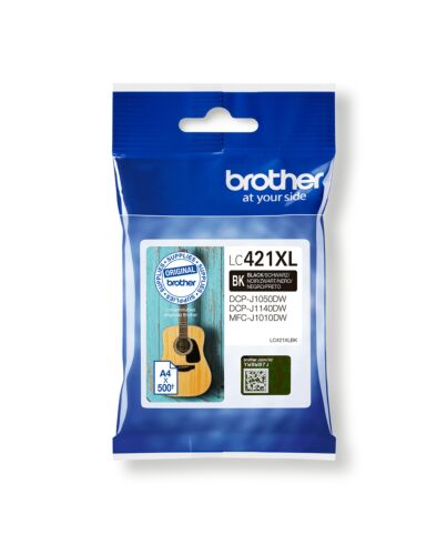 Brother LC-421XLBK ink cartridge 1 pc(s) Original High (XL) Yield Black LC421XLBK
