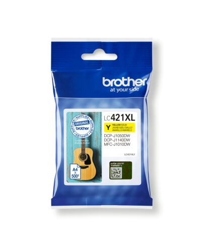 Brother LC-421XLY ink cartridge 1 pc(s) Original High (XL) Yield Yellow LC421XLY