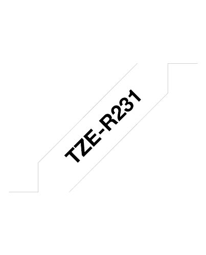 Brother TZE-R231 label-making tape Black on white TZER231