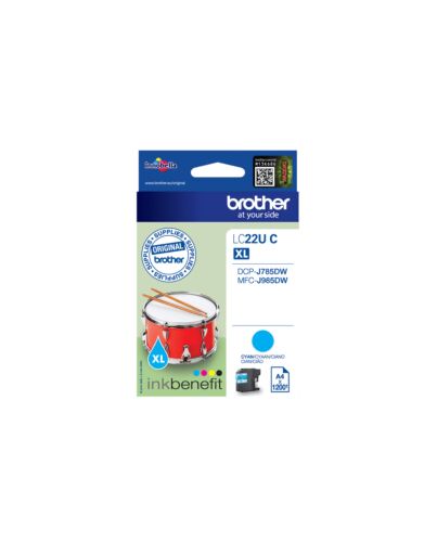 Brother LC22UC ink cartridge 1 pc(s) Original High (XL) Yield Cyan LC22UC