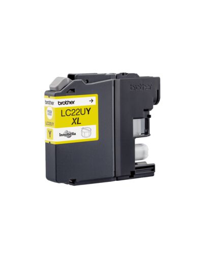 Brother LC22UY ink cartridge 1 pc(s) Original High (XL) Yield Yellow LC22UY