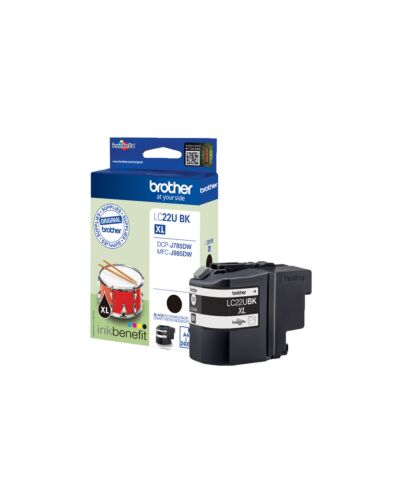 Brother LC22UBK ink cartridge 1 pc(s) Original High (XL) Yield Black LC22UBK