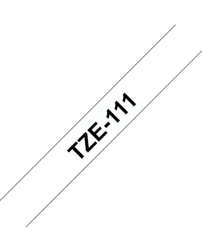 Brother TZE-111 label-making tape Black on transparent TZE111