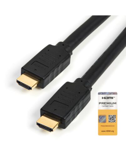 StarTech.com 23ft (7m) Premium  HDMI 2.0 Cable with Ethernet - High Speed Ultra HD 4K 60Hz HDMI Cable HDR10 - Long HDMI Cord (Male/Male Connectors) - For UHD Monitors, TVs, Displays HDMM7MP