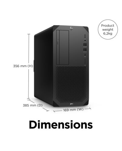 HP Z2 Tower G9 Intel® Core™ i7 i7-14700 32 GB DDR5-SDRAM 1 TB SSD Windows 11 Pro Workstation AI Workstation Black 996Y2ET#ABU
