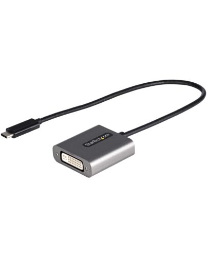 StarTech.com USB C to DVI Adapter - 1920x1200p USB-C to DVI-D Adapter Dongle - USB Type C to DVI Display/Monitor - Video Converter - Thunderbolt 3 Compatible - 12