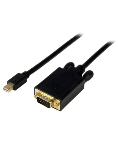 StarTech.com 6ft (2m) Mini DisplayPort to VGA Cable - Active Mini DP to VGA Adapter Cable - 1080p Video - mDP 1.2 or Thunderbolt 1/2 Mac/PC to VGA Monitor/Display - Converter Cord MDP2VGAMM6B