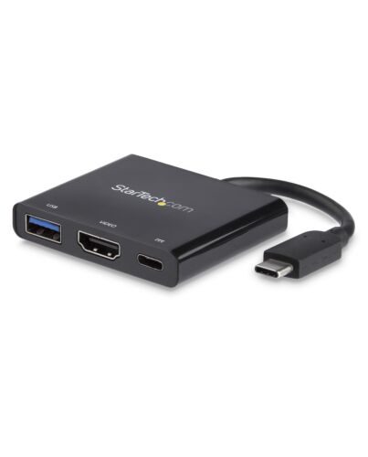StarTech.com USB-C Multiport Adapter with HDMI - USB 3.0 Port - 60W PD - Black CDP2HDUACP