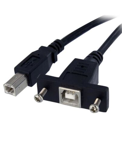 StarTech.com 3 ft Panel Mount USB Cable B to B - F/M USBPNLBFBM3